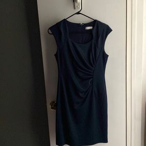 Calvin Klein Navy Sheath Dress Size 6